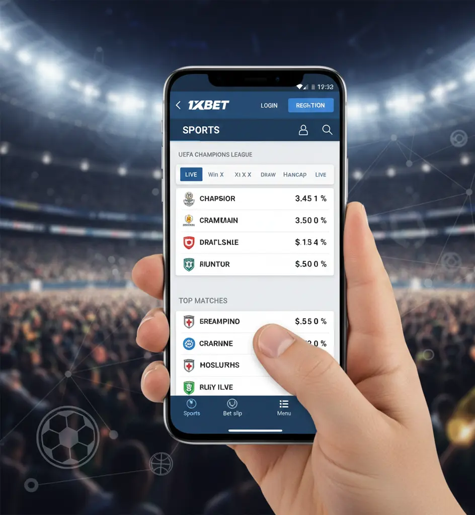 Paris sportifs sur 1xbet app